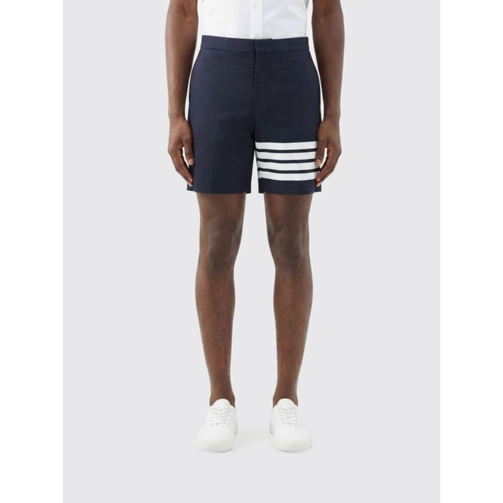Thom Browne Men Slim Fit Viscose Blend Shorts Thom Browne